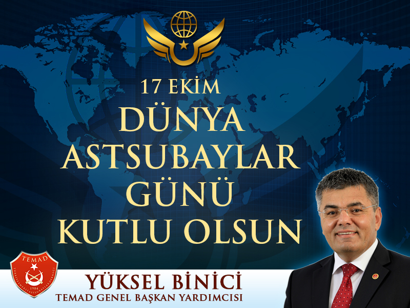 17 EKİM DÜNYA ASTSUBAYLAR GÜNÜ KUTLU OLSUN