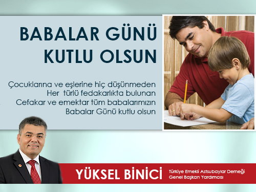 BABALAR GÜNÜ KUTLU OLSUN