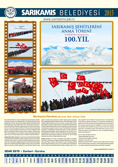 Sarıkamış Takvimi 2015